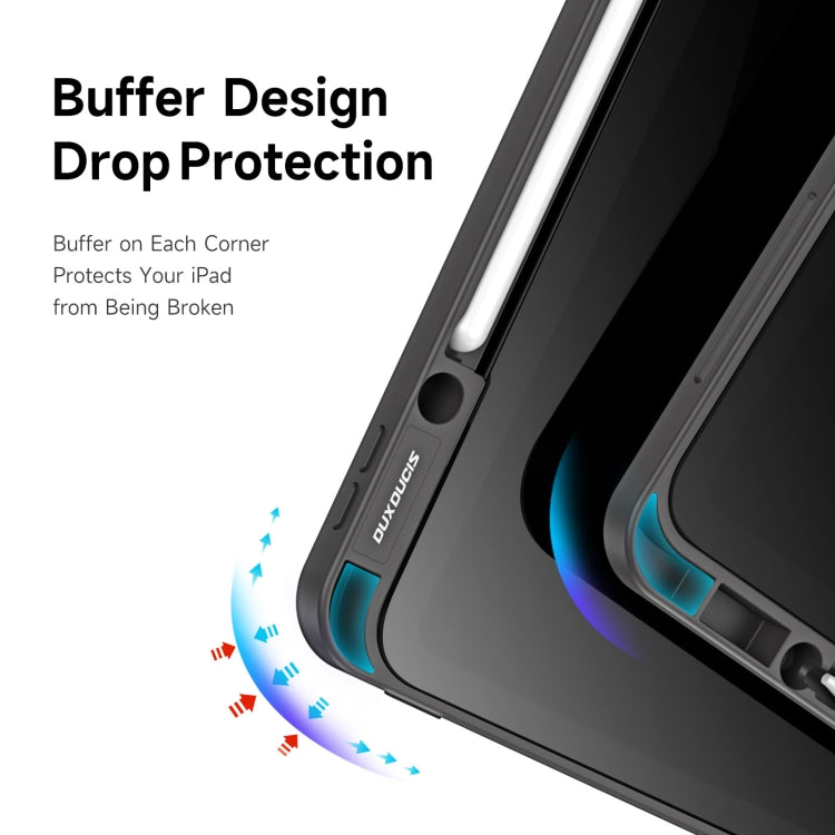 For iPad Pro 12.9 2022/2021/2020/2018 DUX DUCIS Magi Series Shockproof Tablet Case(Grey) by DUX DUCIS