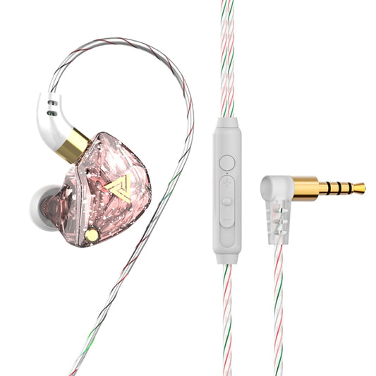 QKZ SK8 3.5mm Sports In-ear Dynamic HIFI Monitor Earphone with Mic(Pink) by QKZ