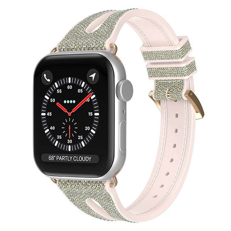 Slim Glitter Watch Band For Apple Watch Ultra 49mm&Watch Ultra 2 49mm / Series 9&8&7 45mm / SE 3&SE 2&6&SE&5&4 44mm / 3&2&1 42mm(Grey) by bashfashion