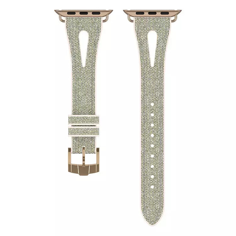 Slim Glitter Watch Band For Apple Watch Ultra 49mm&Watch Ultra 2 49mm / Series 9&8&7 45mm / SE 3&SE 2&6&SE&5&4 44mm / 3&2&1 42mm(Grey) by bashfashion