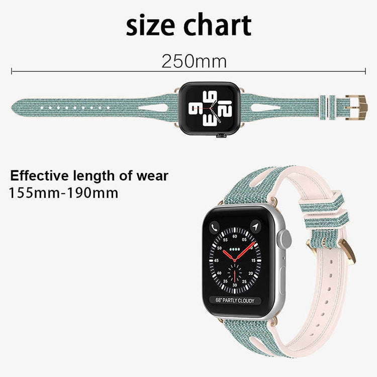 Slim Glitter Watch Band For Apple Watch Ultra 49mm&Watch Ultra 2 49mm / Series 9&8&7 45mm / SE 3&SE 2&6&SE&5&4 44mm / 3&2&1 42mm(Black) by bashfashion