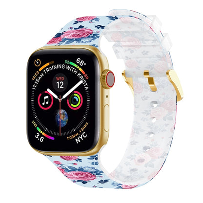 Square Buckle Transparent Watch Band For Apple Watch Ultra 49mm&Watch Ultra 2 49mm / Series 9&8&7 45mm / SE 3&SE 2&6&SE&5&4 44mm / 3&2&1 42mm(5) by bashfashion