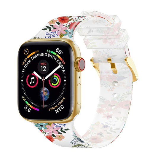 Square Buckle Transparent Watch Band For Apple Watch Ultra 49mm&Watch Ultra 2 49mm / Series 9&8&7 45mm / SE 3&SE 2&6&SE&5&4 44mm / 3&2&1 42mm(8) by bashfashion