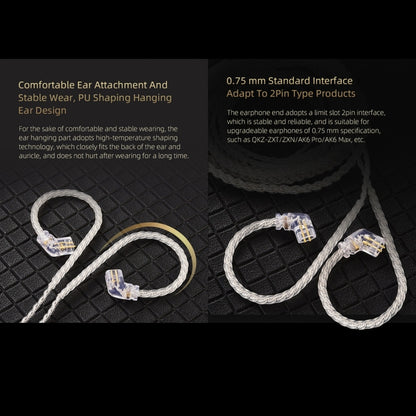 QKZ A1 Four-strand Silver-plated Wired Earphone by QKZ