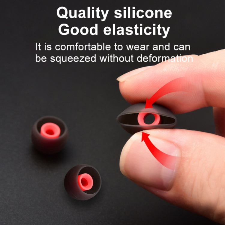 QKZ GJES 6-in-1 In-Ear Earphone Silicone Ear Caps(White Red) by QKZ