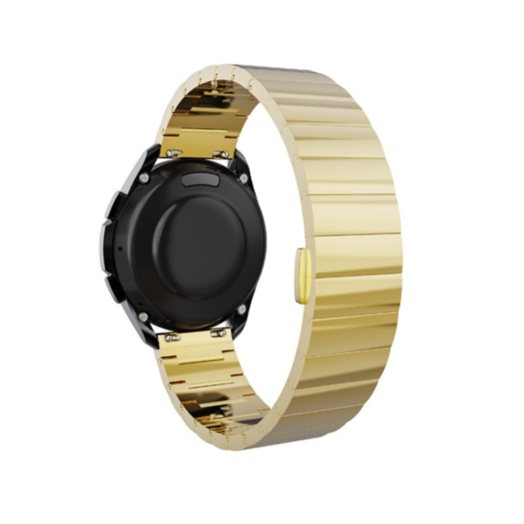 For Samsung Galaxy Watch 5 40mm / 44mm Steel Watch Band(Gold) by bashfashion