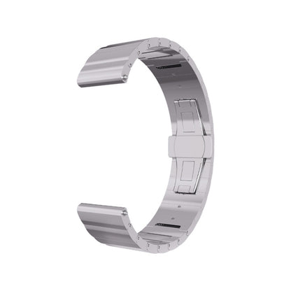 For Samsung Galaxy Watch 5 40mm / 44mm Steel Watch Band(Silver) by bashfashion