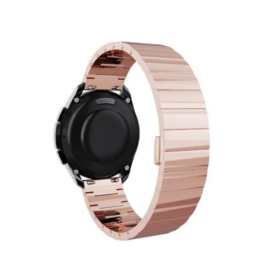 For Samsung Galaxy Watch 5 Pro 45mm Steel Watch Band(Rose Gold) by bashfashion