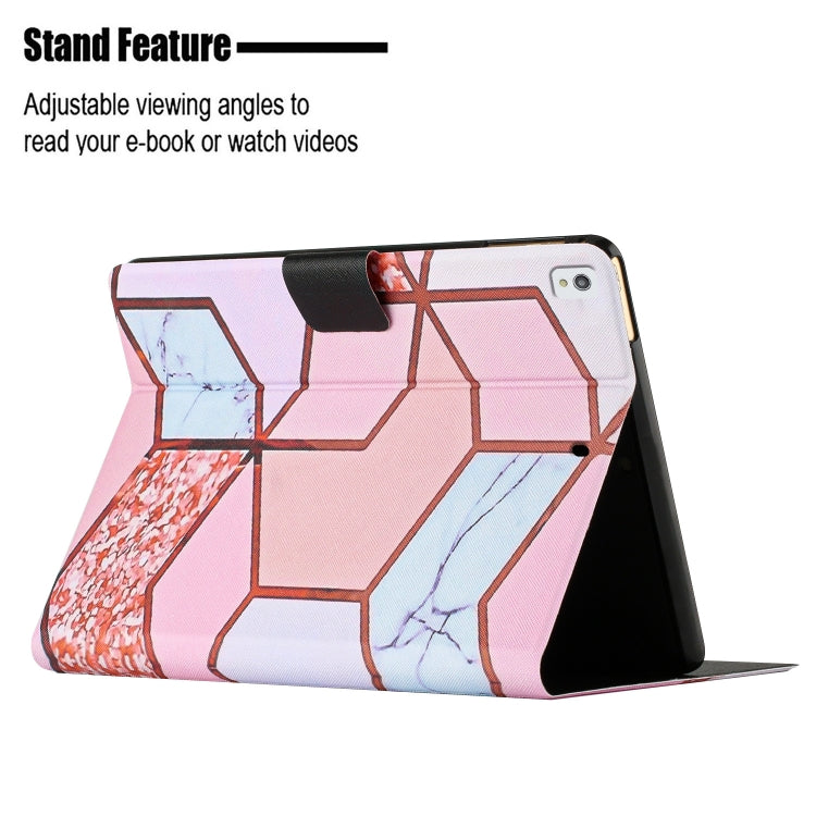 For iPad Pro 10.5 2019 / 10.2 Marble Pattern Smart Leather Tablet Case(Splicing Marble) by bashfashion