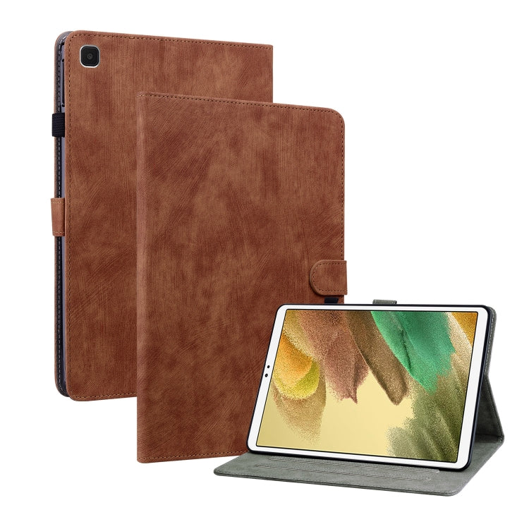 For Samsung Galaxy Tab A7 Lite Tiger Pattern Flip Leather Tablet Case(Brown) by bashfashion