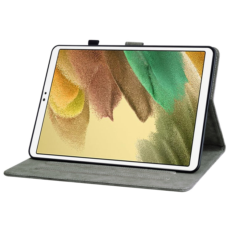 For Samsung Galaxy Tab A7 Lite Tiger Pattern Flip Leather Tablet Case(Black) by bashfashion