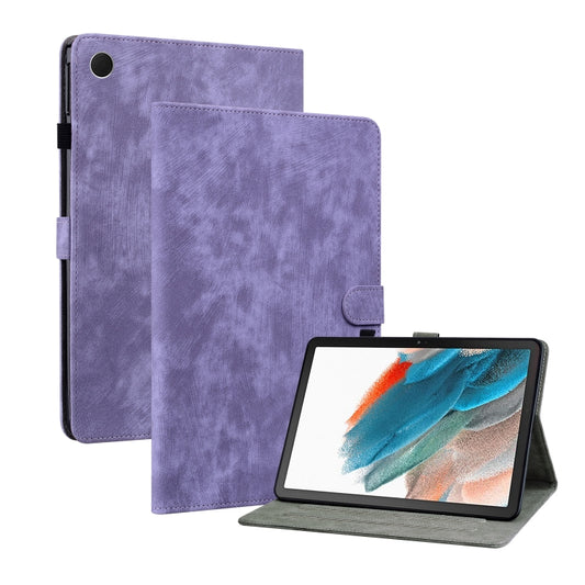 For Samsung Galaxy Tab А8 10.5 Wifi/LTE Tiger Pattern Flip Leather Tablet Case(Purple) by bashfashion