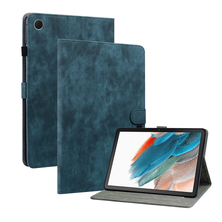 For Samsung Galaxy Tab А8 10.5 Wifi/LTE Tiger Pattern Flip Leather Tablet Case(Dark Blue) by bashfashion
