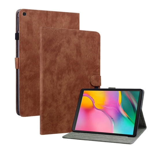 For Samsung Galaxy Tab A 10.1 2019 Tiger Pattern Flip Leather Tablet Case(Brown) by bashfashion