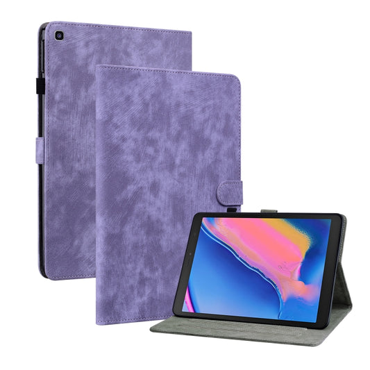 For Samsung Galaxy Tab A 8.0 2019 Tiger Pattern Flip Leather Tablet Case(Purple) by bashfashion