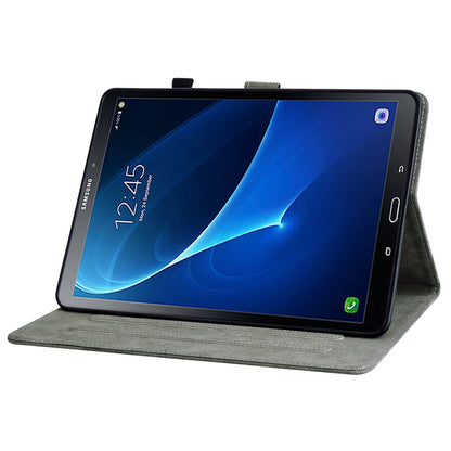 For Samsung Galaxy Tab A 10.1 2016/T580/T585 Tiger Pattern Flip Leather Tablet Case(Dark Green) by bashfashion