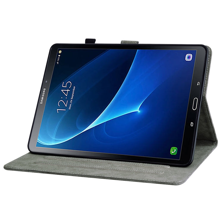 For Samsung Galaxy Tab A 10.1 2016/T580/T585 Tiger Pattern Flip Leather Tablet Case(Black) by bashfashion