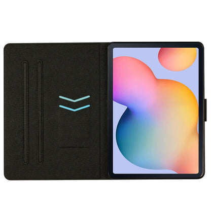 For Samsung Galaxy Tab S6 Lite P610 Marble Pattern Smart Leather Tablet Case(Pink Blue) by bashfashion