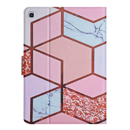 For Samsung Galaxy Tab A7 Lite T220 Marble Pattern Smart Leather Tablet Case(Splicing Marble) by bashfashion