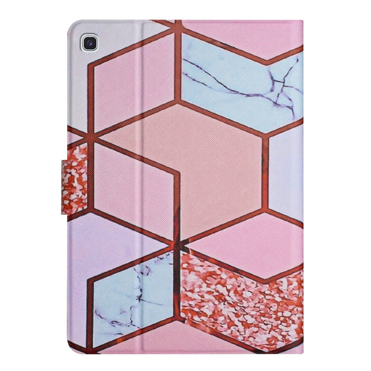 For Samsung Galaxy Tab A7 10.4 2020 T500 Marble Pattern Smart Leather Tablet Case(Splicing Marble) by bashfashion