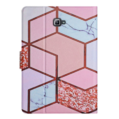 For Samsung Galaxy Tab A 10.1 T580 Marble Pattern Smart Leather Tablet Case(Splicing Marble) by bashfashion