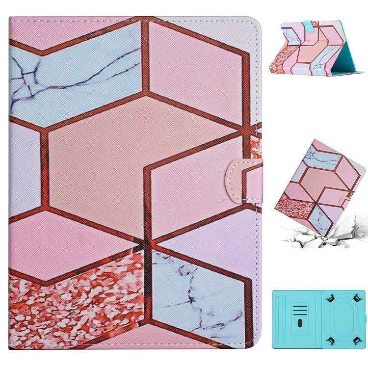 For 8 inch Tablet Marble Pattern Leather Tablet Case(Splicing Marble) by bashfashion