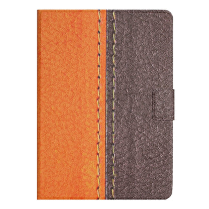 For iPad mini 2024 /mini 6 Stitching Solid Color Smart Leather Tablet Case(Orange) by bashfashion