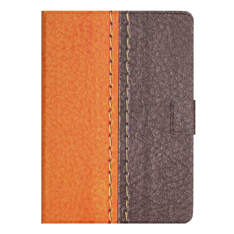 For Samsung Galaxy Tab A7 Lite T220 Stitching Solid Color Smart Leather Tablet Case(Orange) by bashfashion