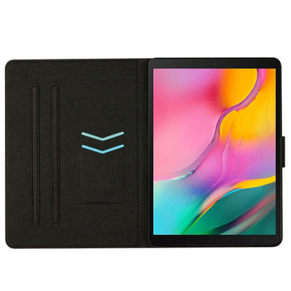 For Samsung Galaxy Tab A 10.1 2019 T510 Stitching Solid Color Smart Leather Tablet Case(Orange) by bashfashion