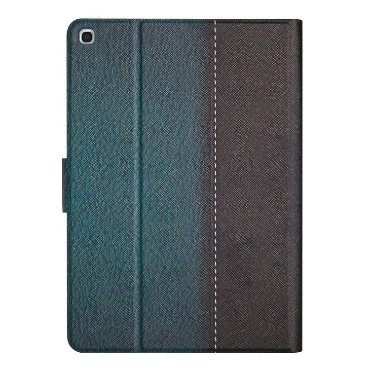 For Samsung Galaxy Tab A 10.1 2019 T510 Stitching Solid Color Smart Leather Tablet Case(Green) by bashfashion