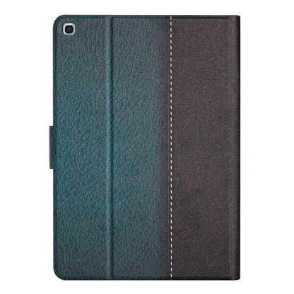 For Samsung Galaxy Tab A 10.1 2019 T510 Stitching Solid Color Smart Leather Tablet Case(Green) by bashfashion