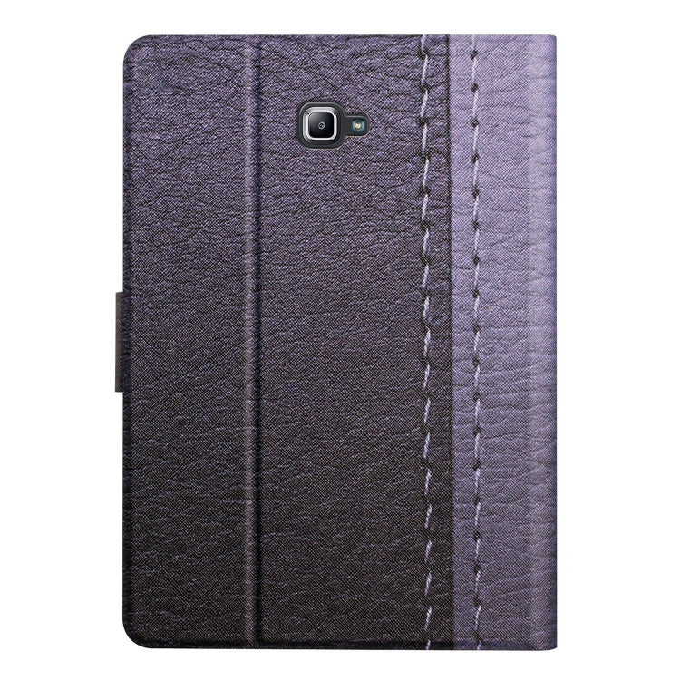 For Samsung Galaxy Tab A 10.1 T580 Stitching Solid Color Smart Leather Tablet Case(Grey) by bashfashion