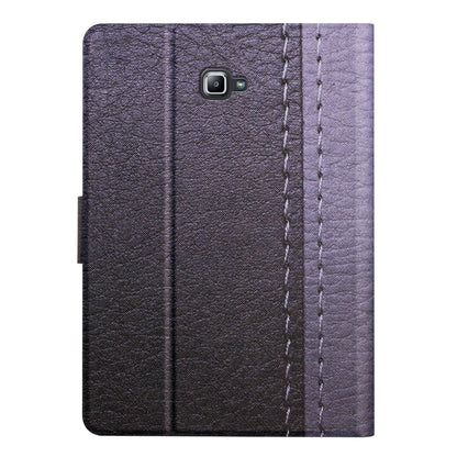 For Samsung Galaxy Tab A 10.1 T580 Stitching Solid Color Smart Leather Tablet Case(Grey) by bashfashion