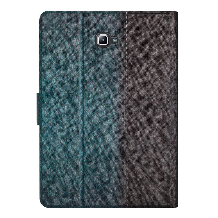 For Samsung Galaxy Tab A 10.1 T580 Stitching Solid Color Smart Leather Tablet Case(Green) by bashfashion