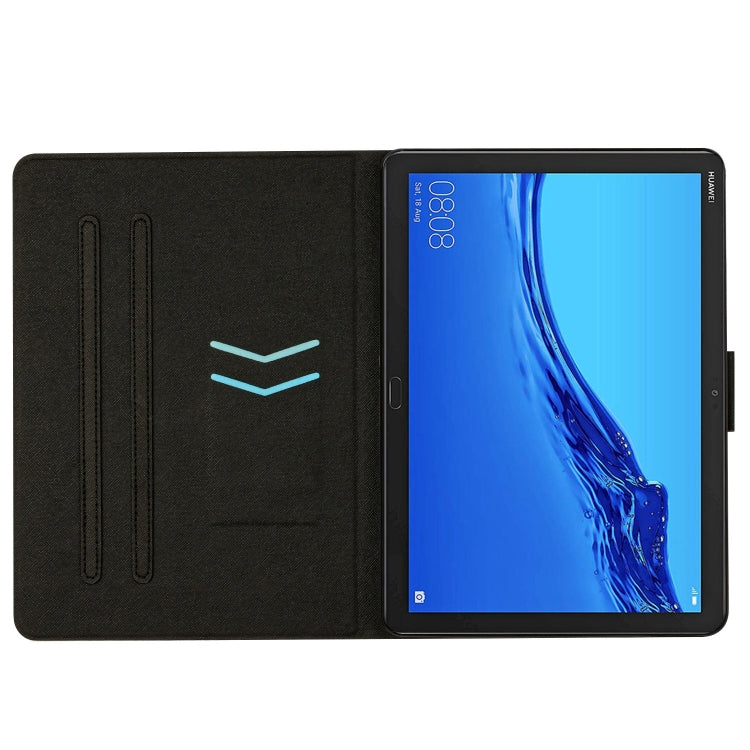 For Huawei MediaPad M5 Lite Stitching Solid Color Smart Leather Tablet Case(Orange) by bashfashion