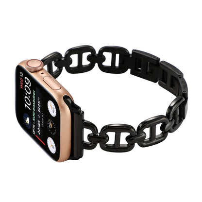 Steel Watch Band For Apple Watch Ultra 49mm&Watch Ultra 2 49mm / Series 9&8&7 45mm / SE 3&SE 2&6&SE&5&4 44mm / 3&2&1 42mm(Black) by bashfashion