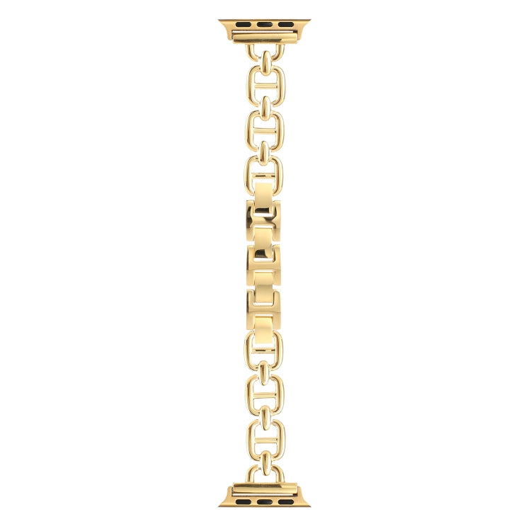 Steel Watch Band For Apple Watch Series 9&8&7 41mm / SE 3&SE 2&6&SE&5&4 40mm / 3&2&1 38mm(Gold) by bashfashion