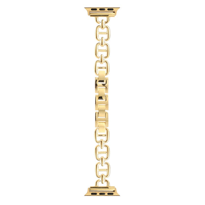 Steel Watch Band For Apple Watch Series 9&8&7 41mm / SE 3&SE 2&6&SE&5&4 40mm / 3&2&1 38mm(Gold) by bashfashion