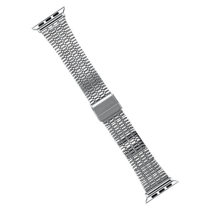 Steel Watch Band For Apple Watch Ultra 49mm&Watch Ultra 2 49mm / Series 9&8&7 45mm / SE 3&SE 2&6&SE&5&4 44mm / 3&2&1 42mm(Silver) by bashfashion