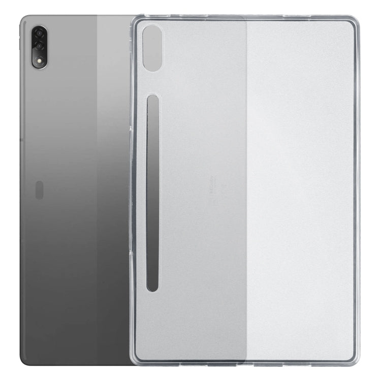 For Lenovo Tab P12 Pro 12.6 / TB-Q706F TPU Tablet Case(Frosted Clear) by bashfashion