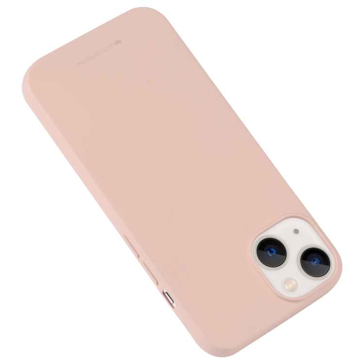 For iPhone 14 GOOSPERY SOFT FEELING Liquid TPU Phone Case (Light Pink) by GOOSPERY