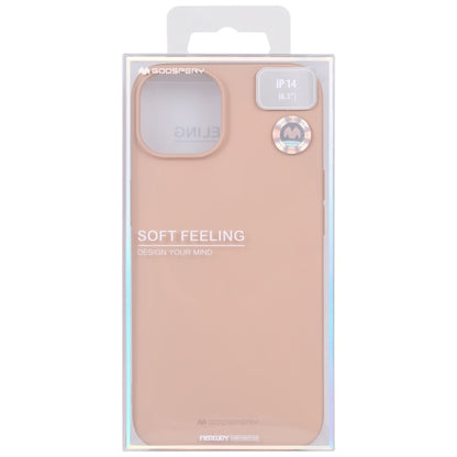 For iPhone 14 GOOSPERY SOFT FEELING Liquid TPU Phone Case (Light Pink) by GOOSPERY