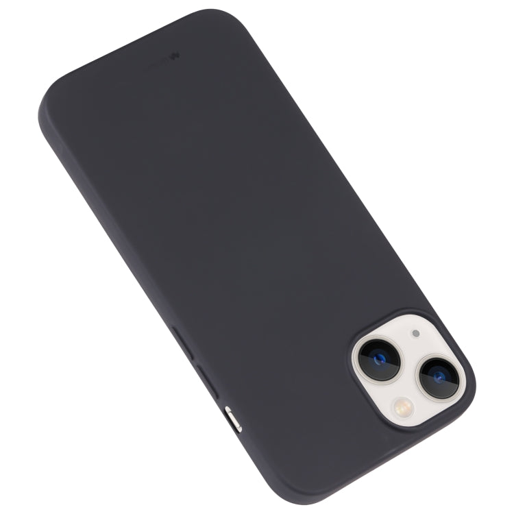 For iPhone 14 Plus GOOSPERY SOFT FEELING Liquid TPU Phone Case (Black) by GOOSPERY