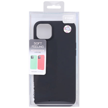 For iPhone 14 Plus GOOSPERY SOFT FEELING Liquid TPU Phone Case (Black) by GOOSPERY