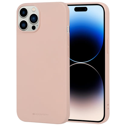 For iPhone 14 Pro GOOSPERY SOFT FEELING Liquid TPU Phone Case(Light Pink) by GOOSPERY
