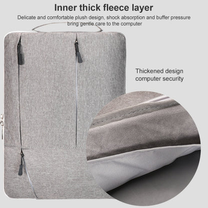 C310 Portable Casual Laptop Handbag, Size:13-13.3 inch(Grey) by bashfashion