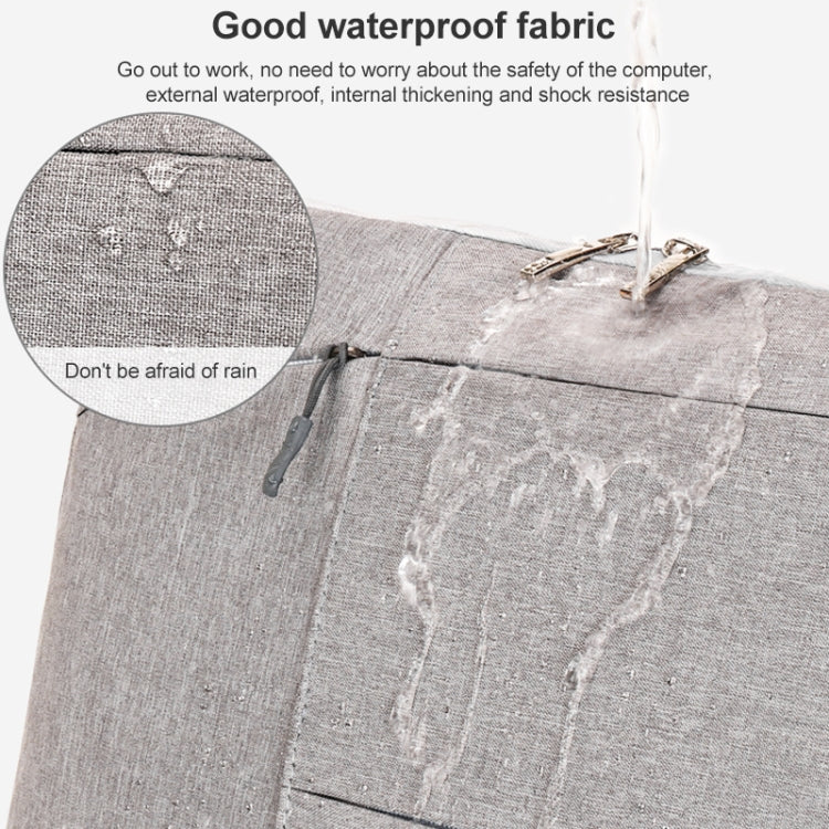 C310 Portable Casual Laptop Handbag, Size:15.6-17 inch(Blue) by bashfashion