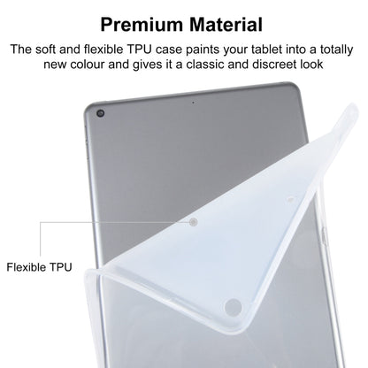 For iPad 10.2 2019 / 2020 / 2021 TPU Tablet Case (Frosted Clear) by bashfashion