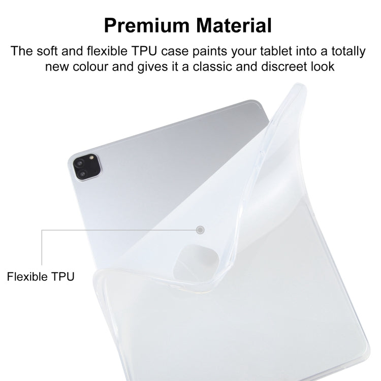 For iPad Pro 11 2022 / 2020 / 2021 TPU Tablet Case (Frosted Clear) by bashfashion