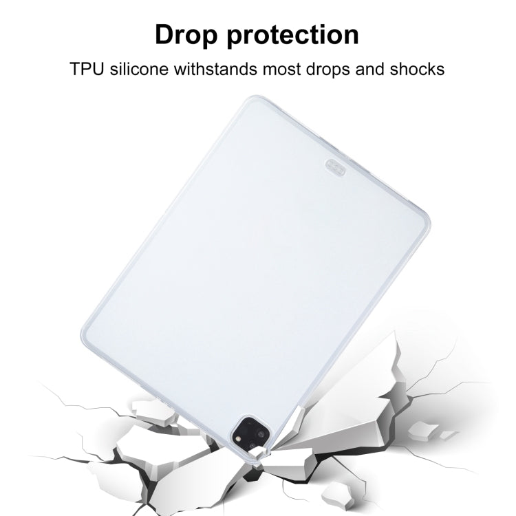 TPU Tablet Case For iPad Pro 12.9 2022 / 2020 / 2021 / 2018 (Frosted Clear) by bashfashion